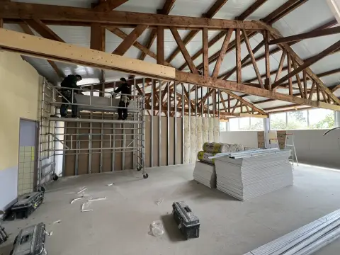 Double parement BA25, isolation phonique Strueth