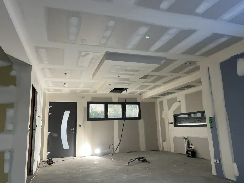 Pose plafond plaquiste plâtrier Bruebach